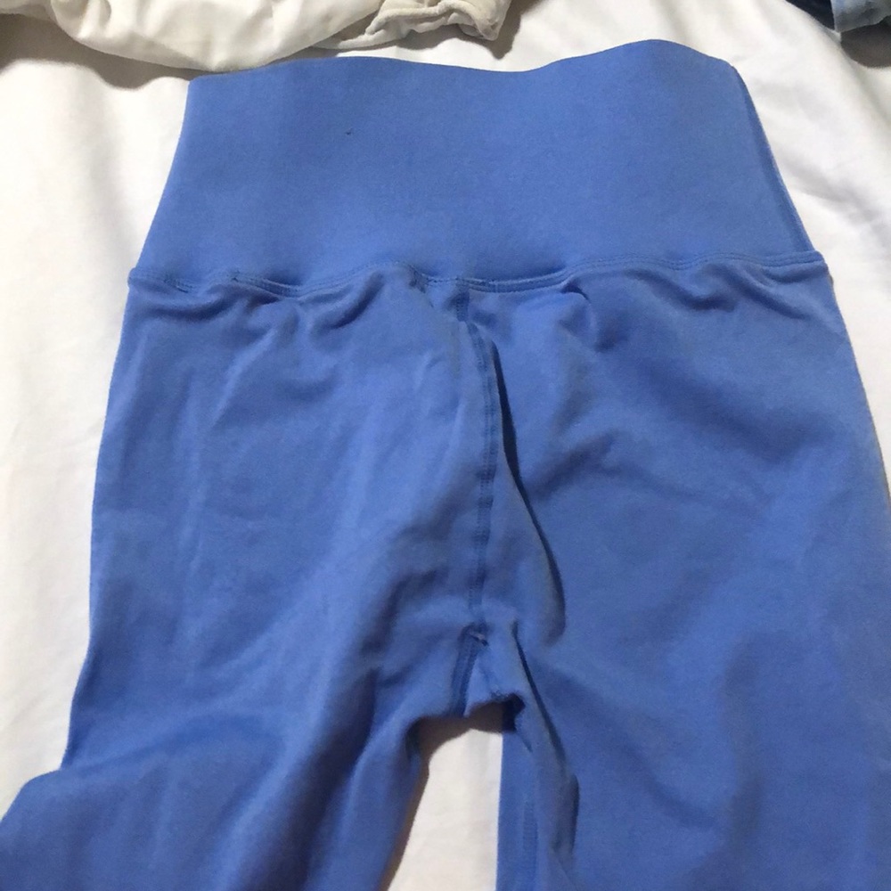 Bright Blue Exercise Leggings